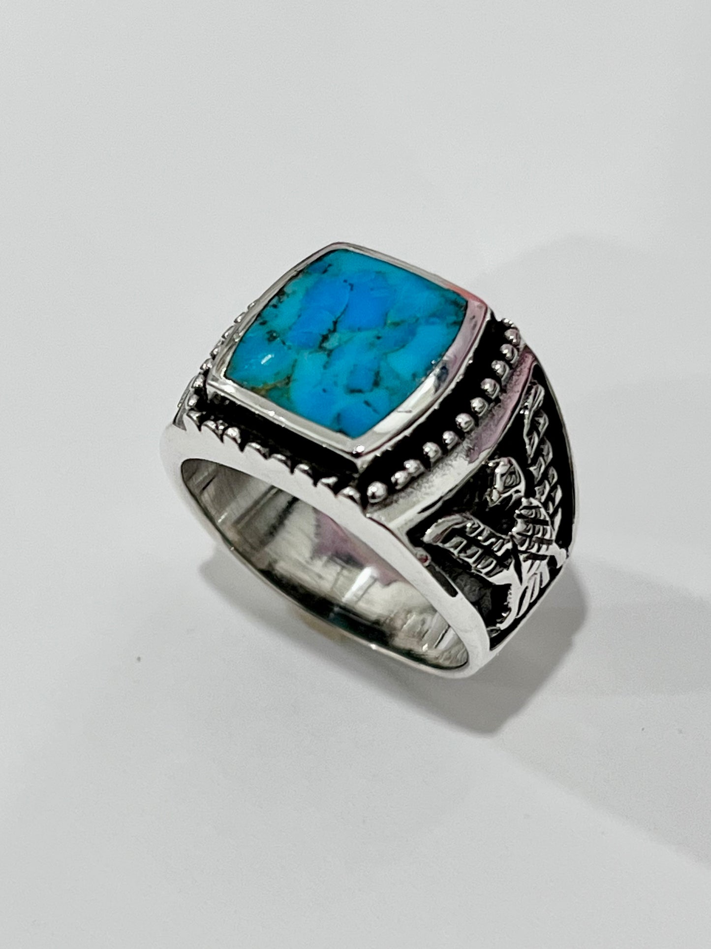 Kingsman Turquoise Eagle Ring