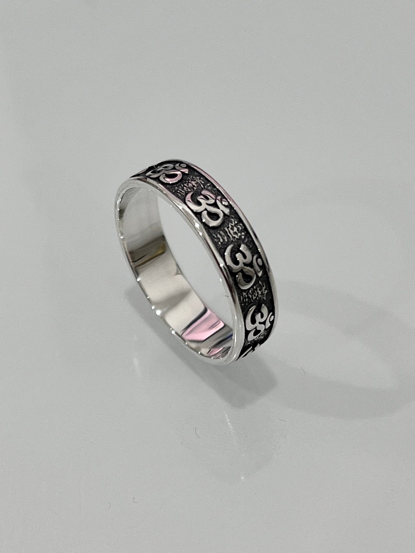 OM Ring Sterling Silver 6.2mm