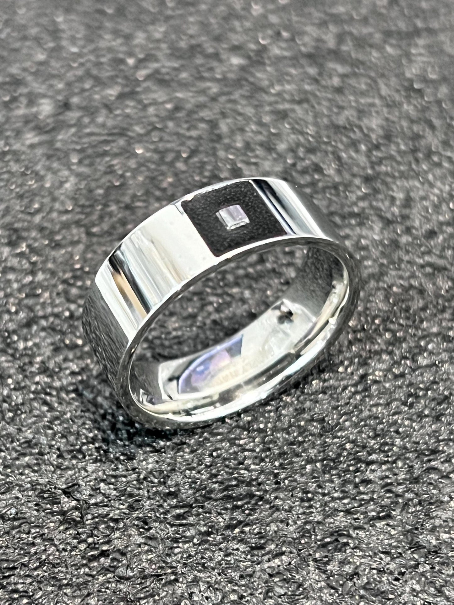 Men's Leather Signet Ring