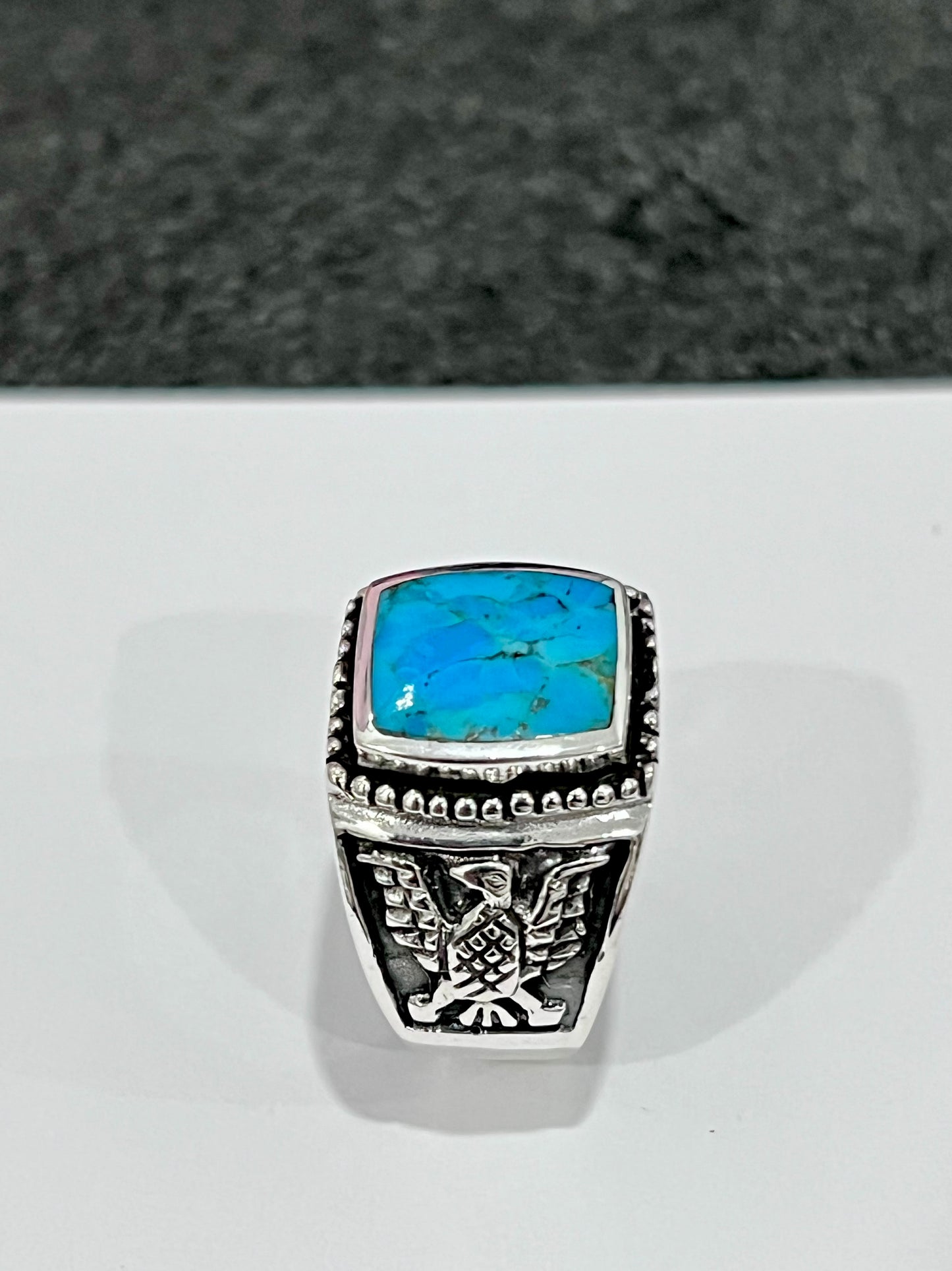 Kingsman Turquoise Eagle Ring