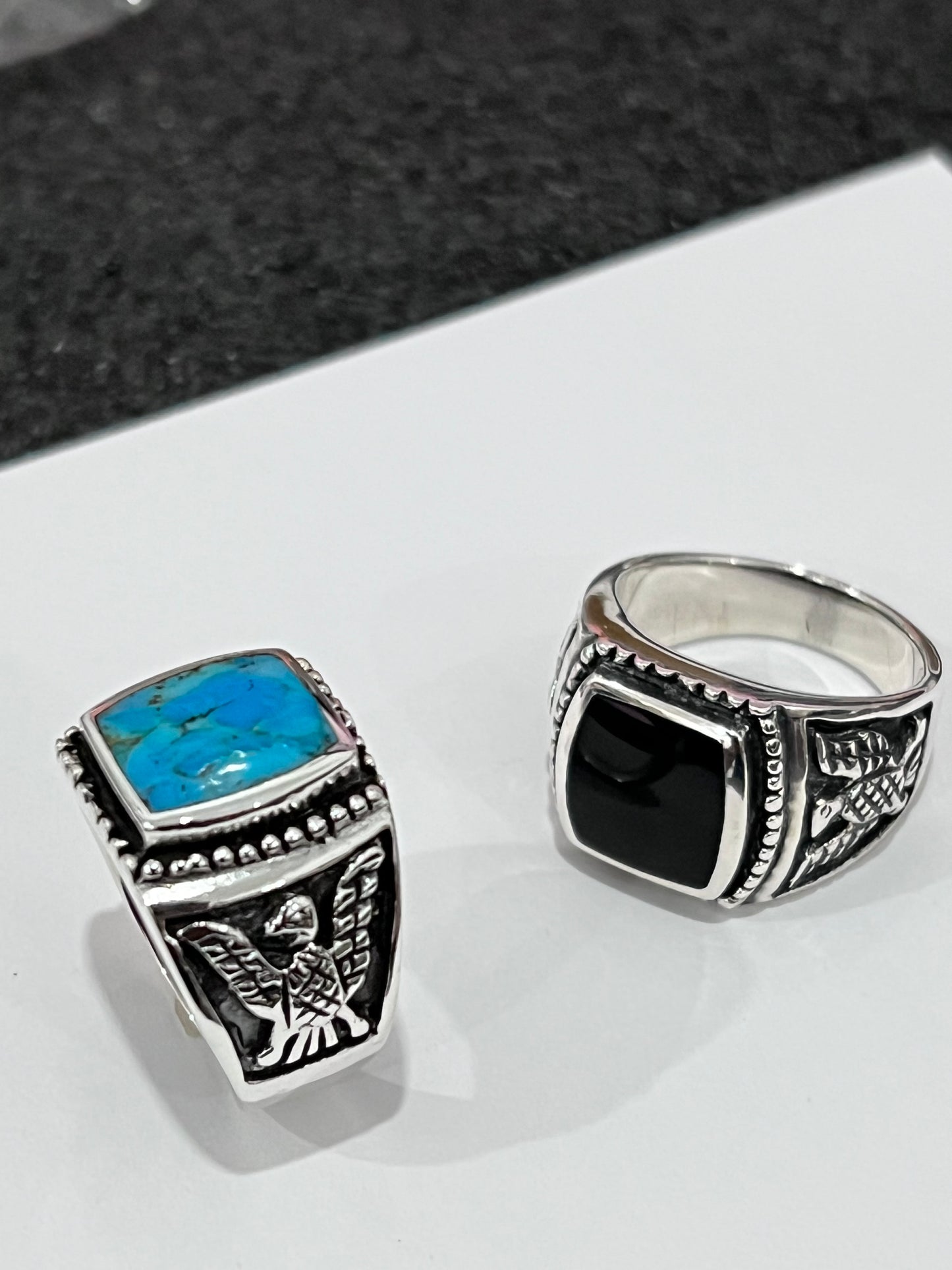Kingsman Turquoise Eagle Ring