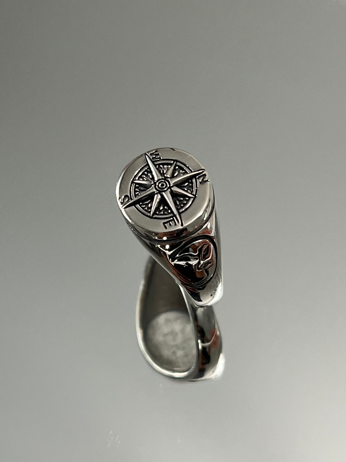 Masculine Compass Men's Ring