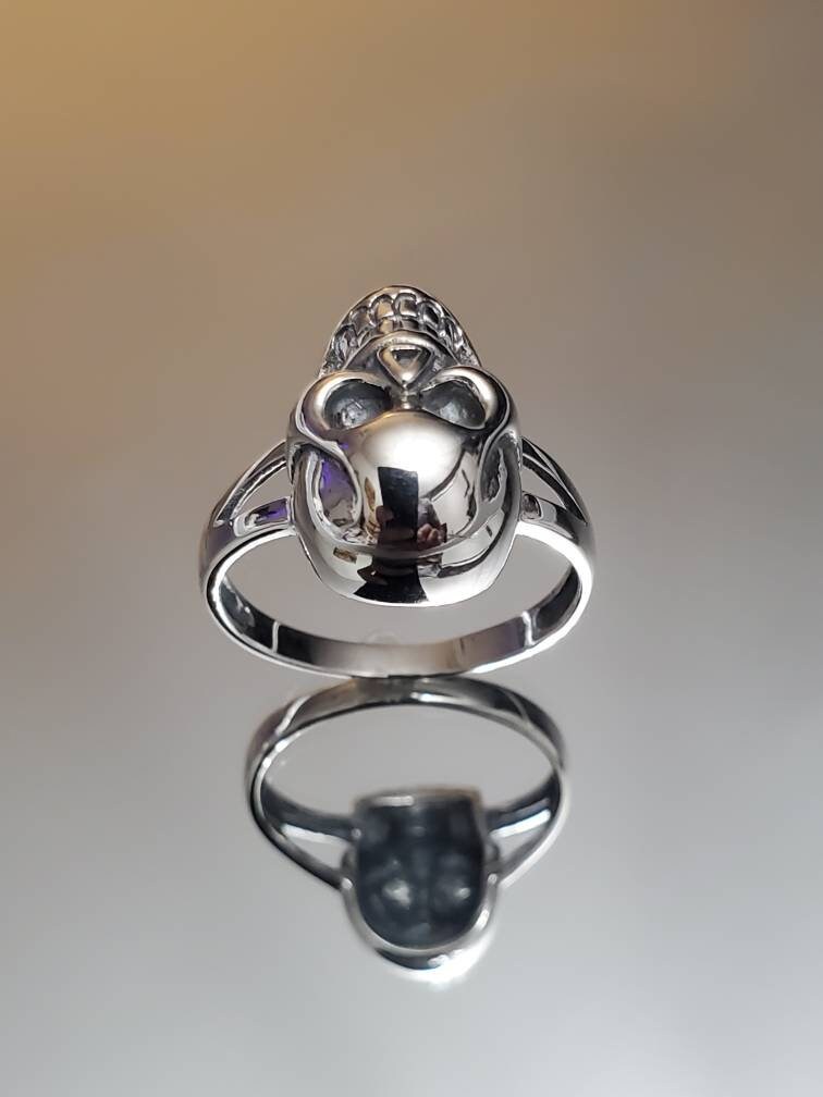 Large Skull Sterling Silver Ring 925 Ring