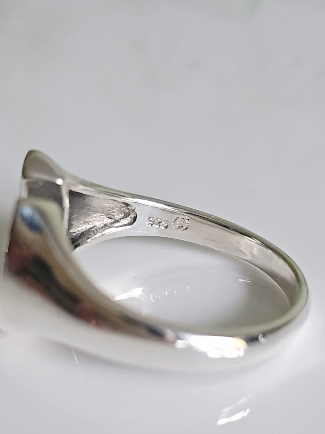 Horse Shoe Ring, Tiger Eyes Stone