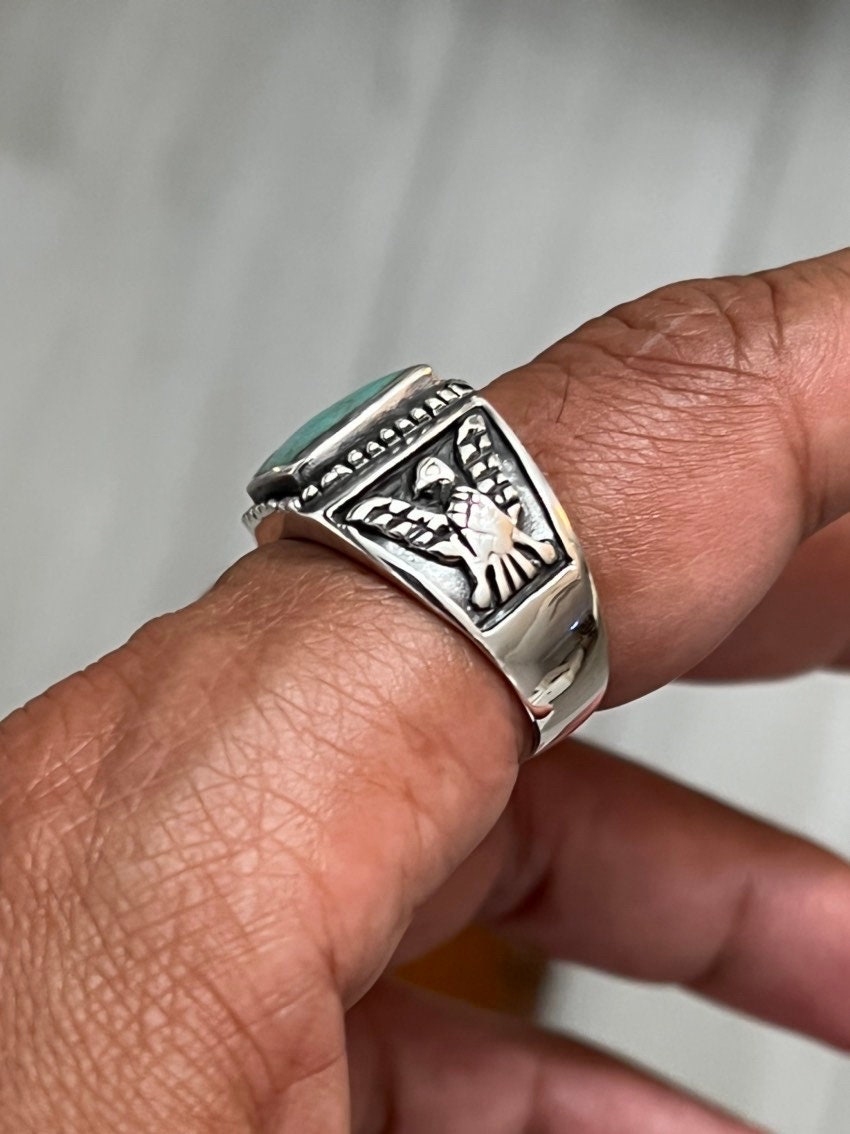 Kingsman Turquoise Eagle Ring