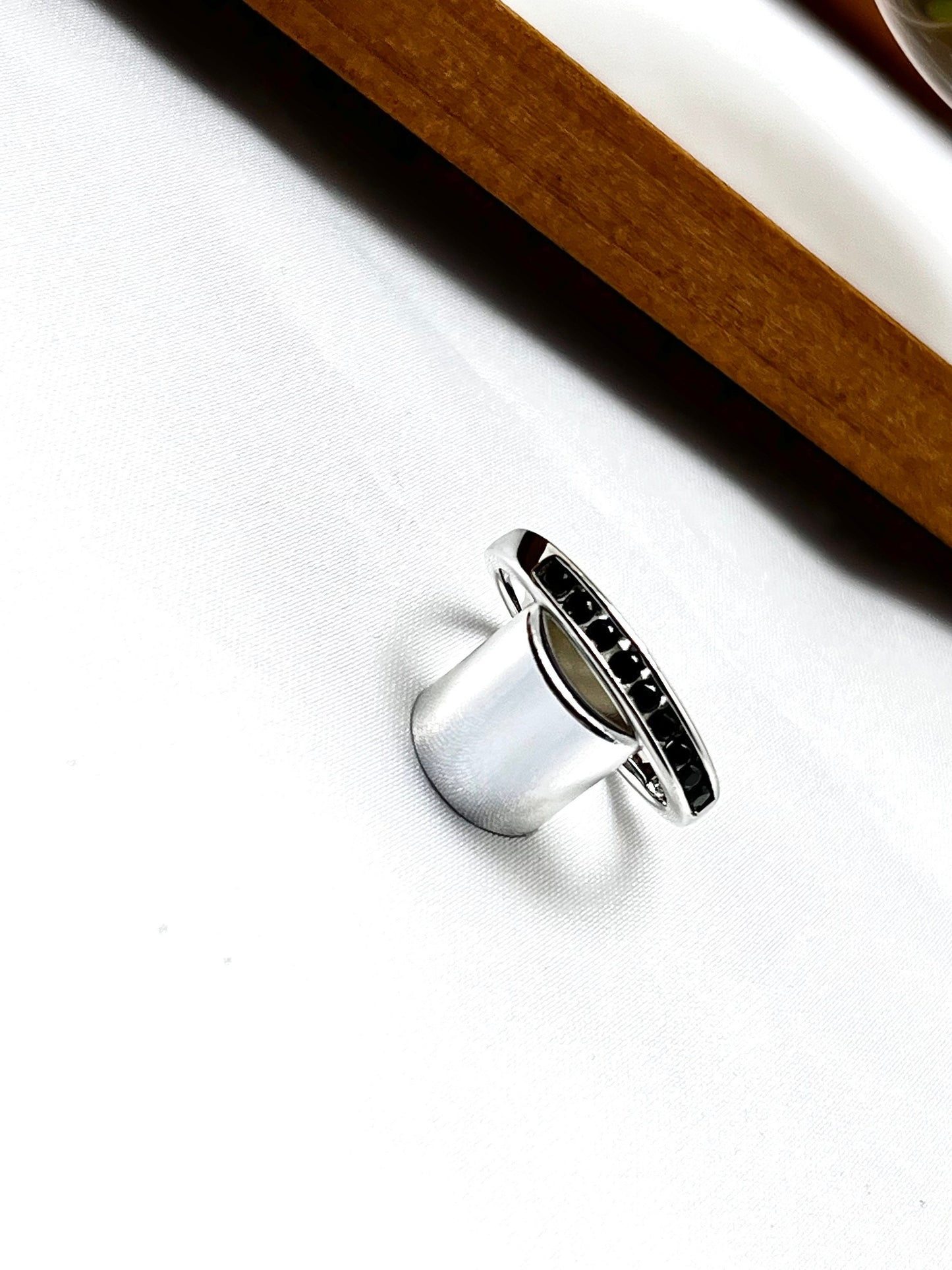 Black Cubic Zirconia Ring
