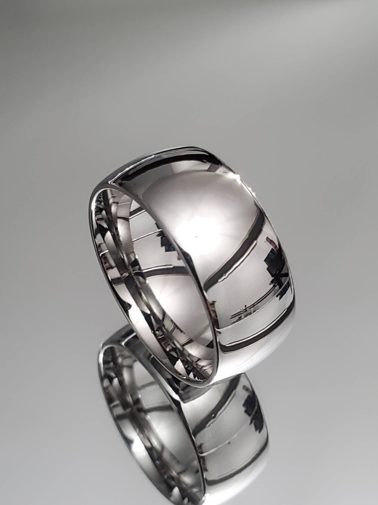 Men's Ring 316L Stainless Steel Band 10mm Wedding Band