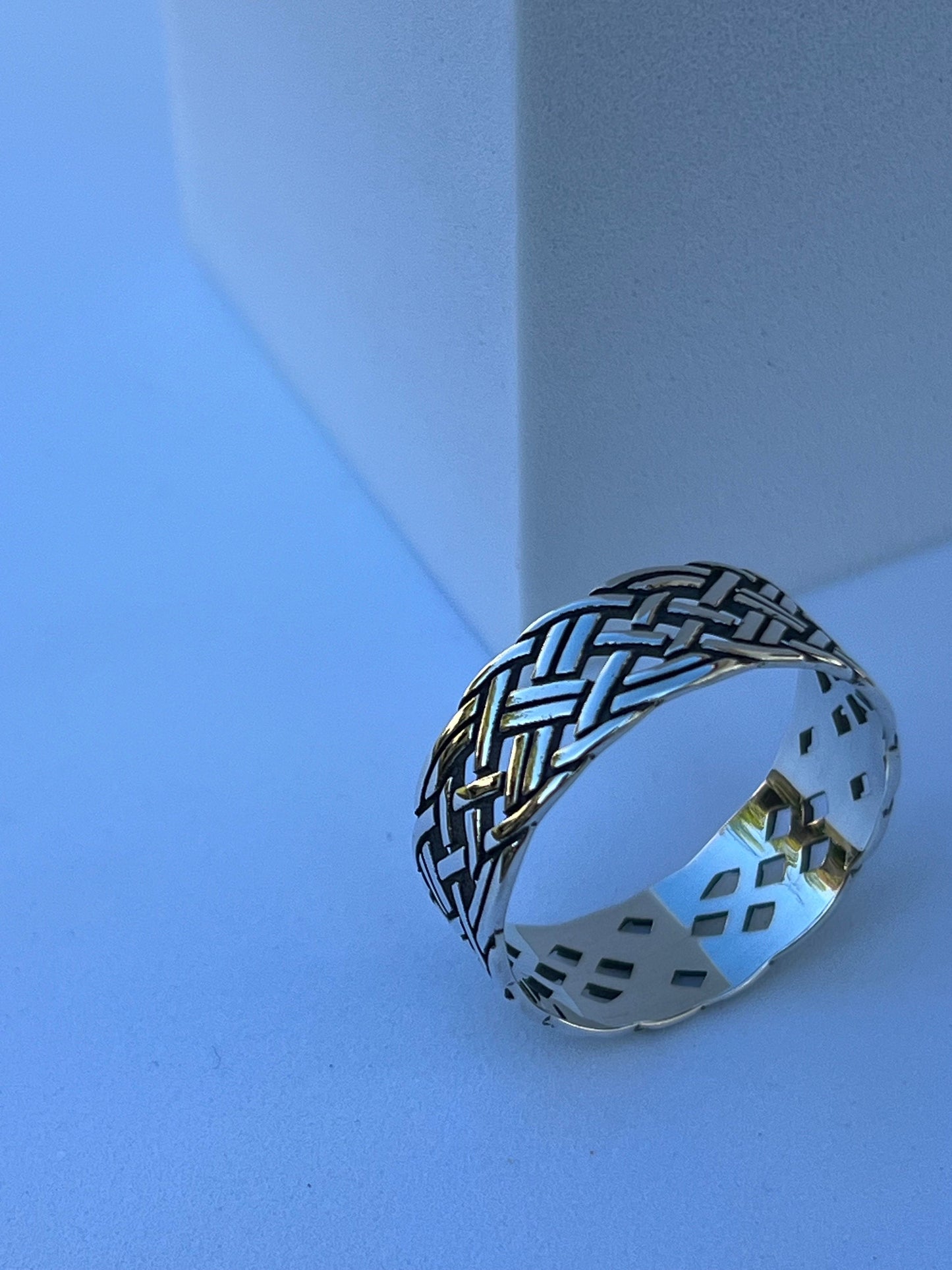 Braided Sterling Silver Band