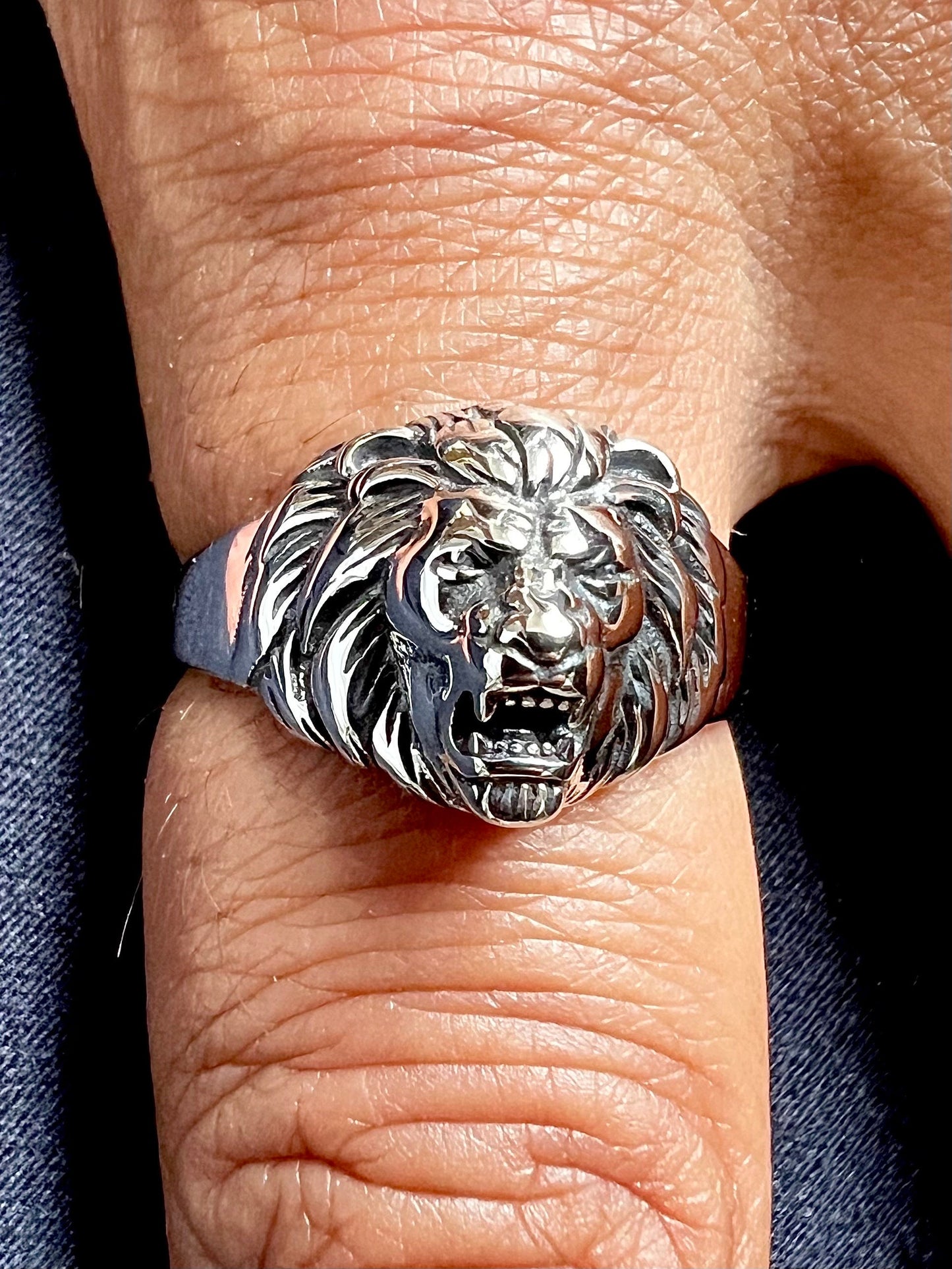 King of the Jungle Lion Ring