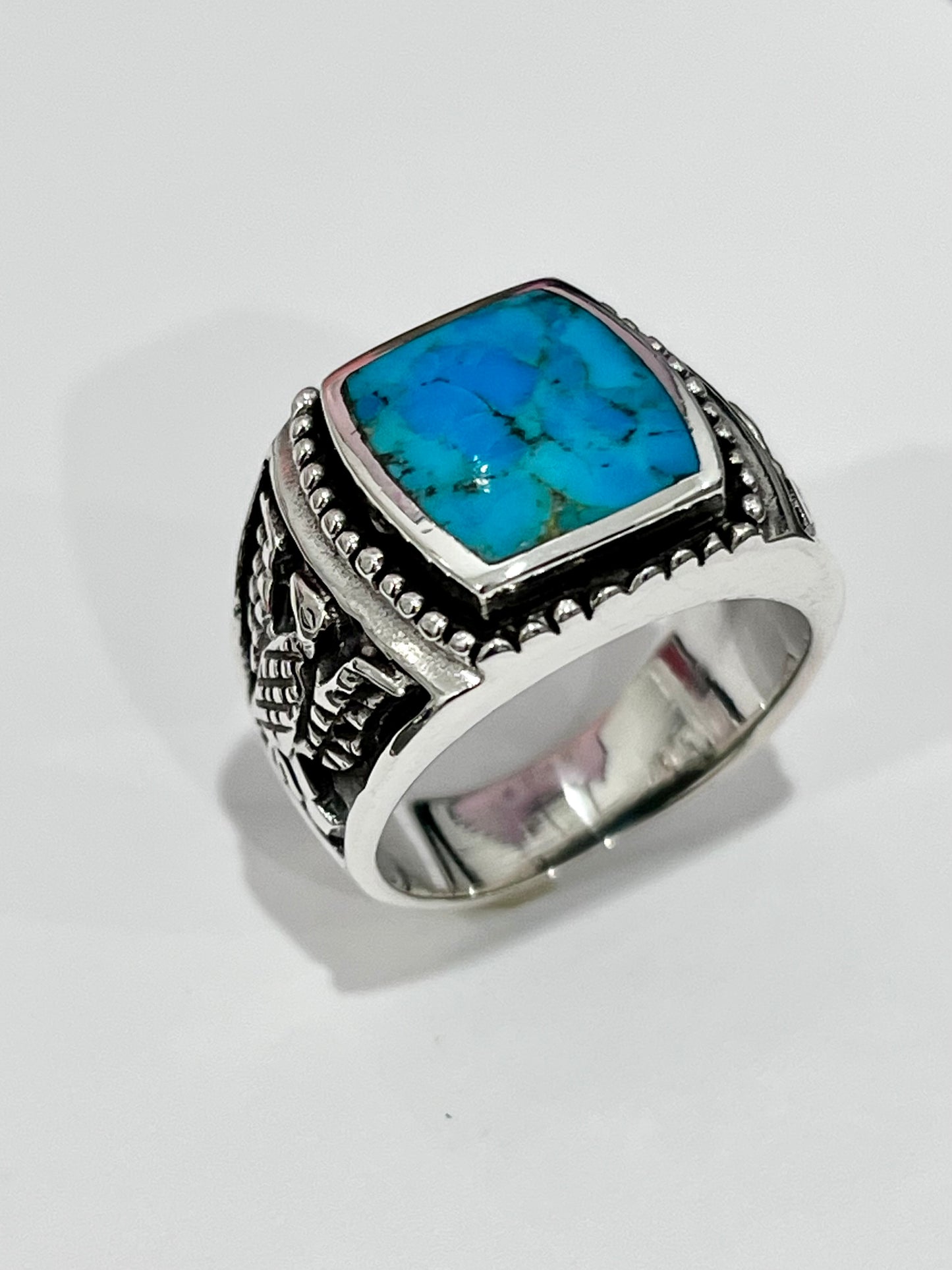 Kingsman Turquoise Eagle Ring