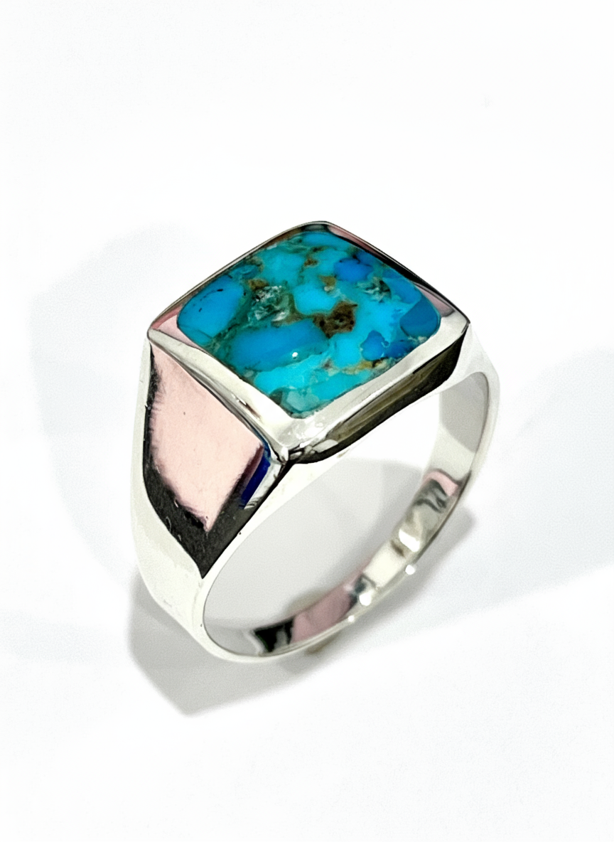 Formal Turquoise Men's Ring