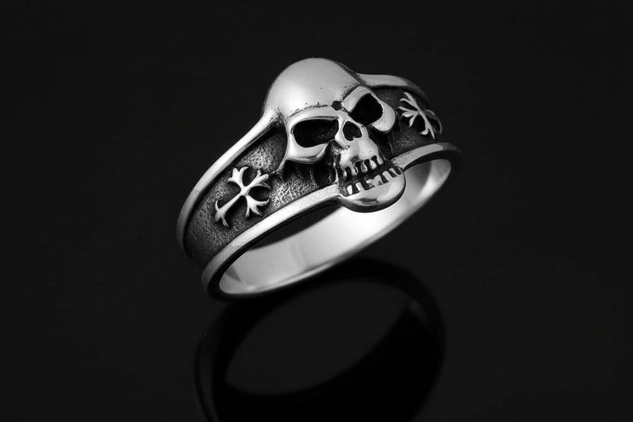 Skull Cross Ring
