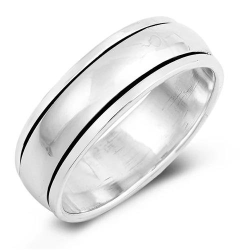 Spinner Band Sterling Silver Tarnish Free
