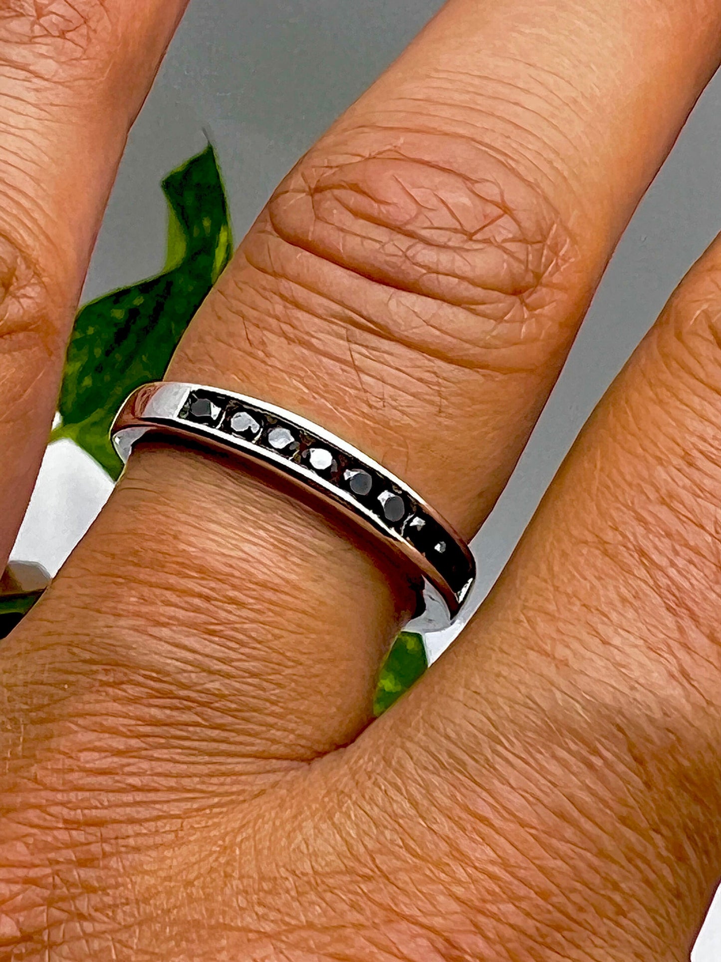 Black Cubic Zirconia Ring
