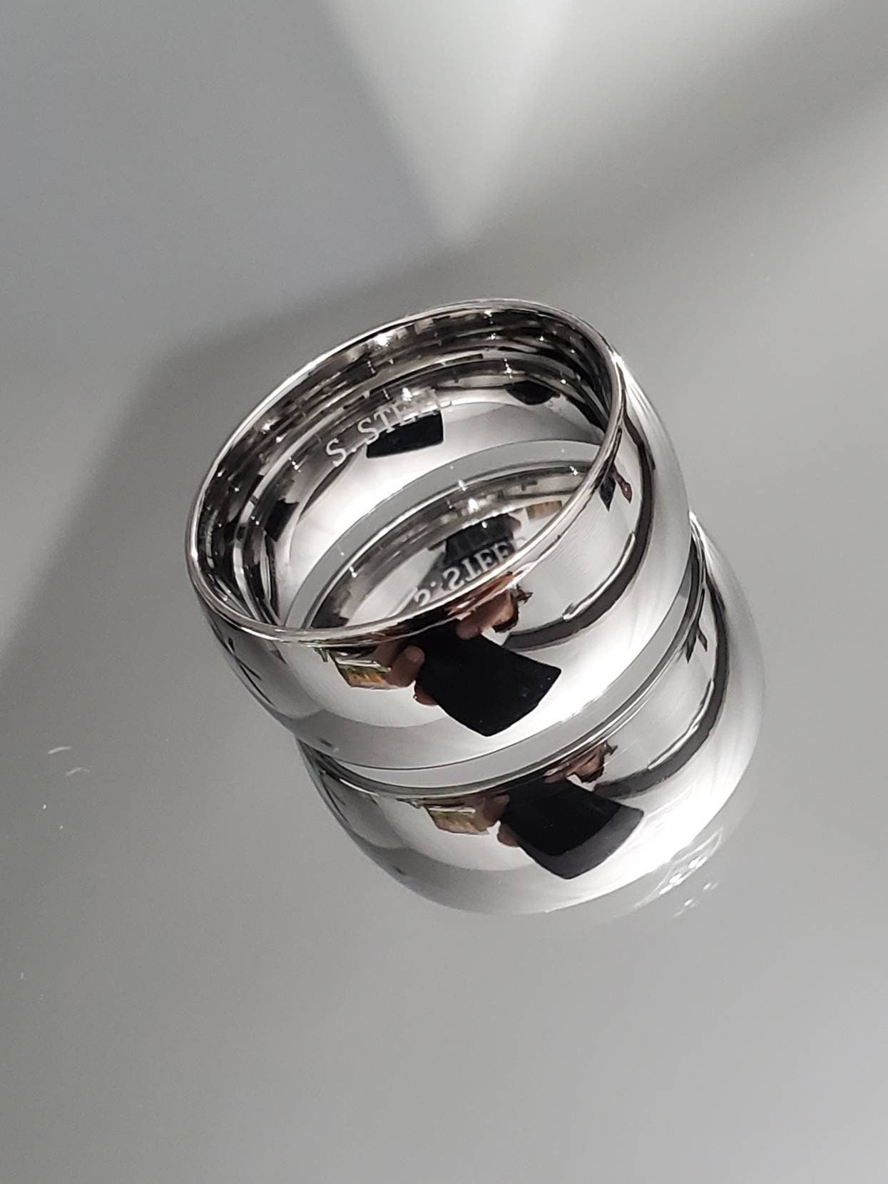 Men's Ring 316L Stainless Steel Band 10mm Wedding Band