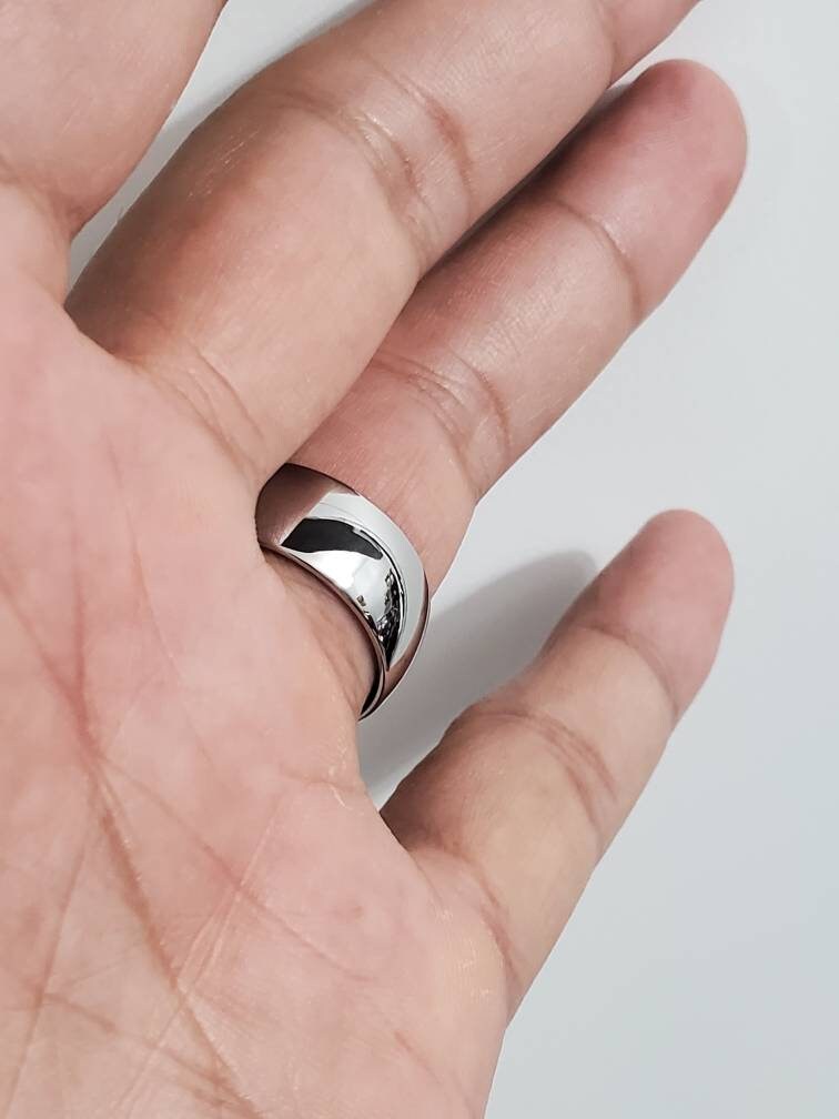 Men's Ring 316L Stainless Steel Band 10mm Wedding Band