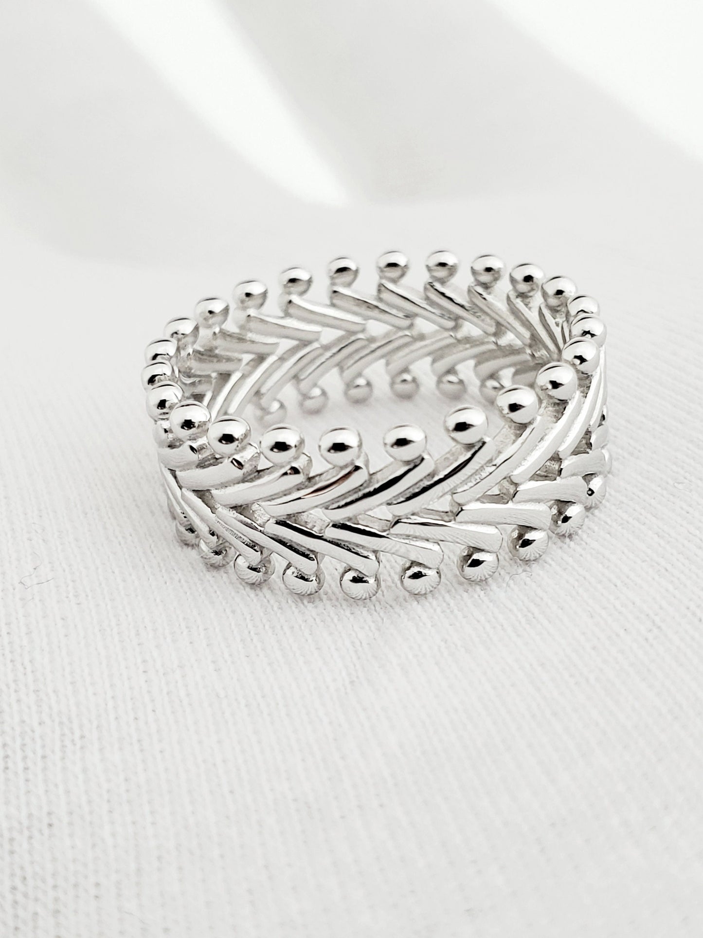 The Ultimate Silver Bold Statement Band,