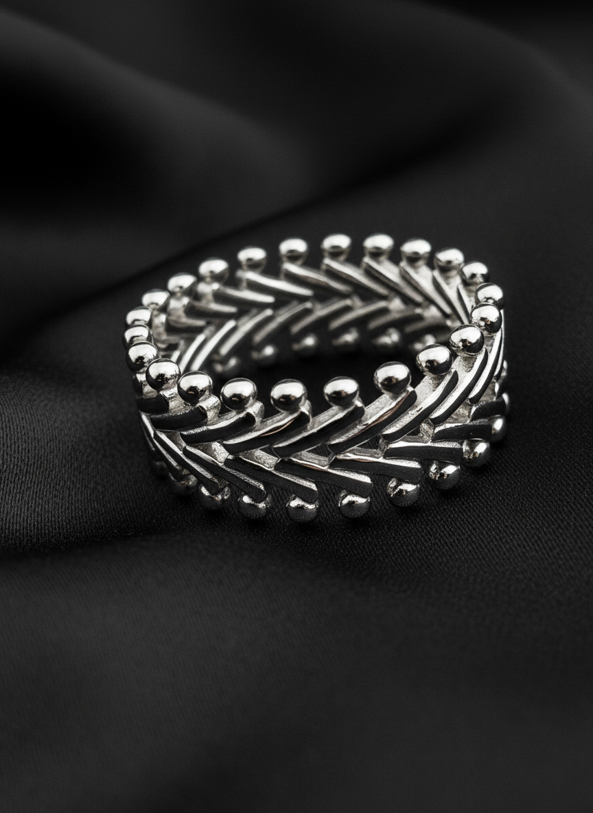 The Ultimate Silver Bold Statement Band,