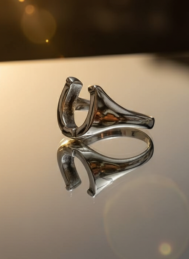 Horse Shoe Ring Lucky Horseshoe Equestrian Ring