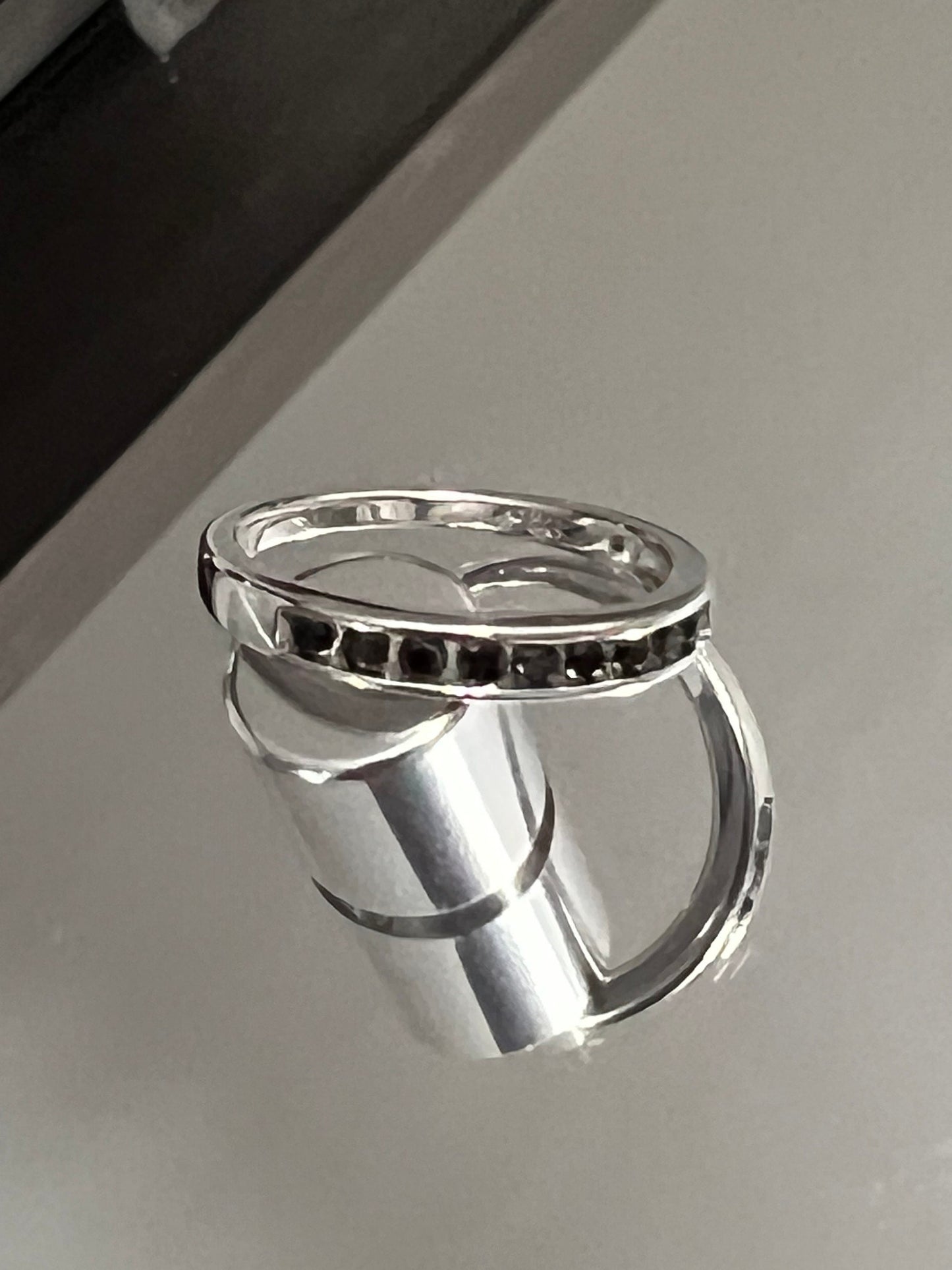 Black Cubic Zirconia Ring