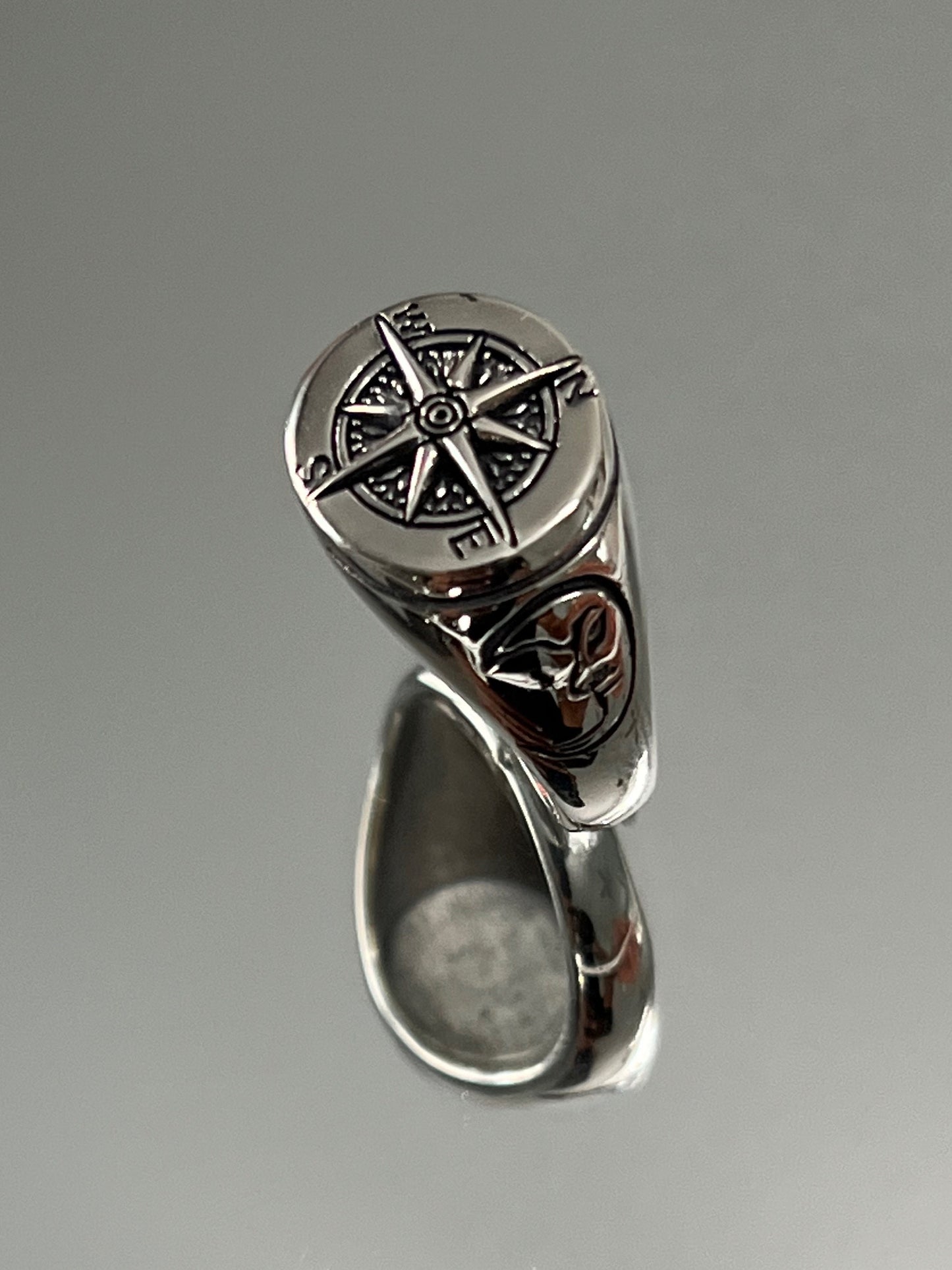 Masculine Compass Men's Ring