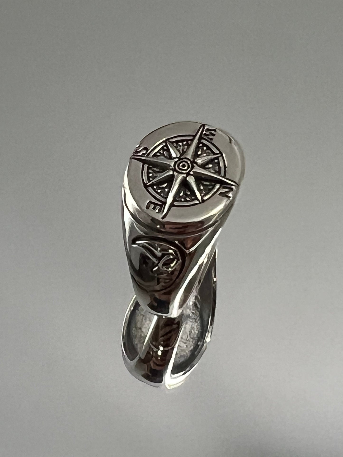 Masculine Compass Men's Ring