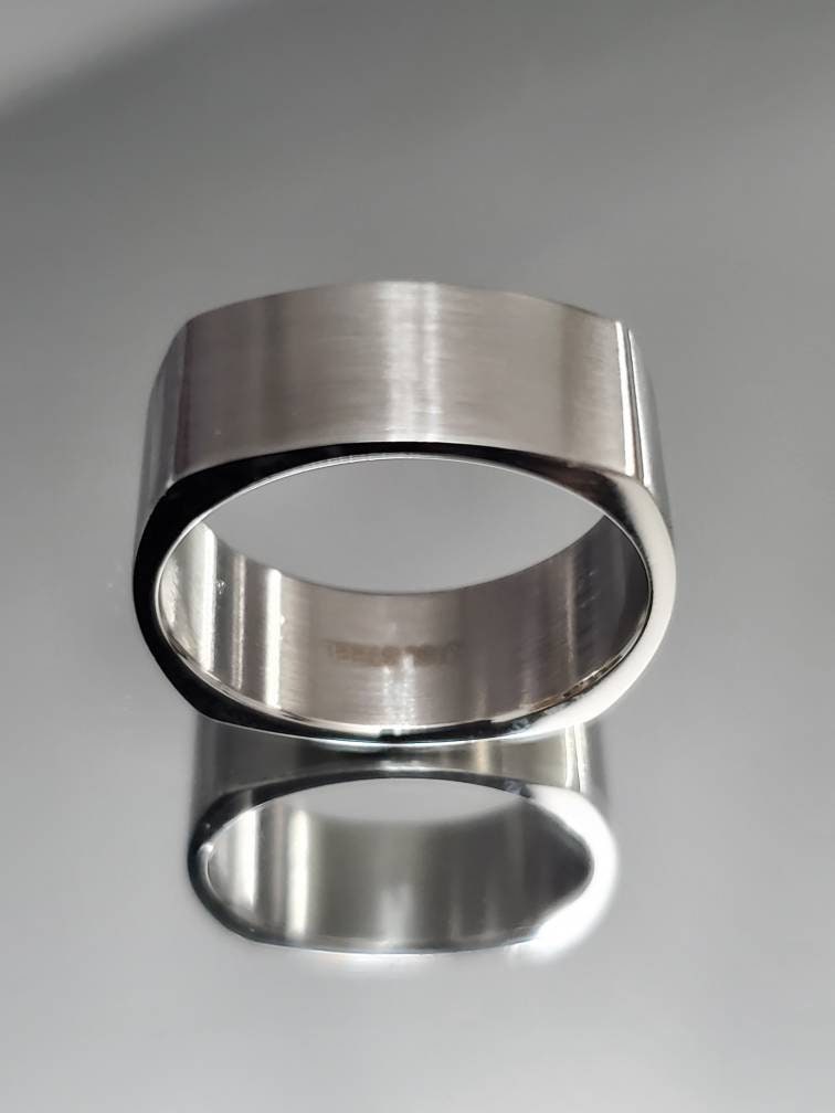 Men's Geometric Square Ring Trendy & Fashionable Stainless Steel Men's Ring