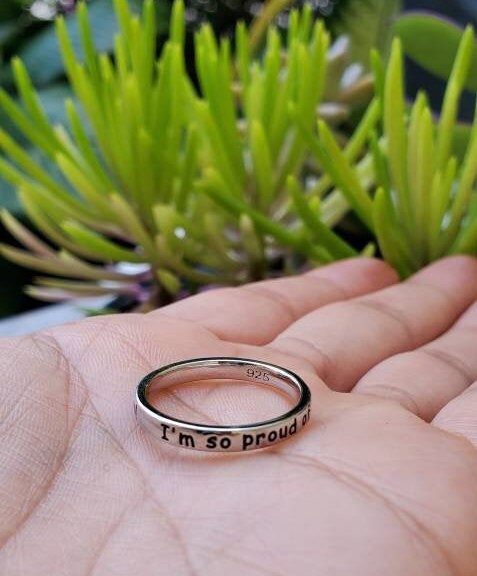 Engraved I am so proud of you