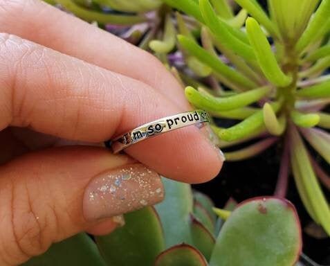 Engraved I am so proud of you