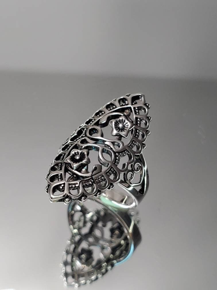 Marquise Heart Ring