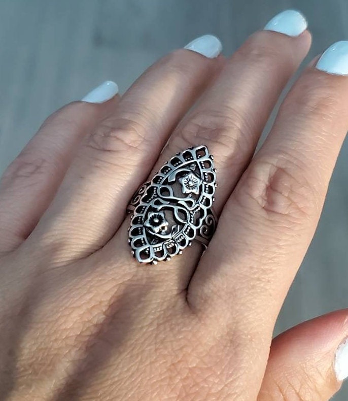 Marquise Heart Ring