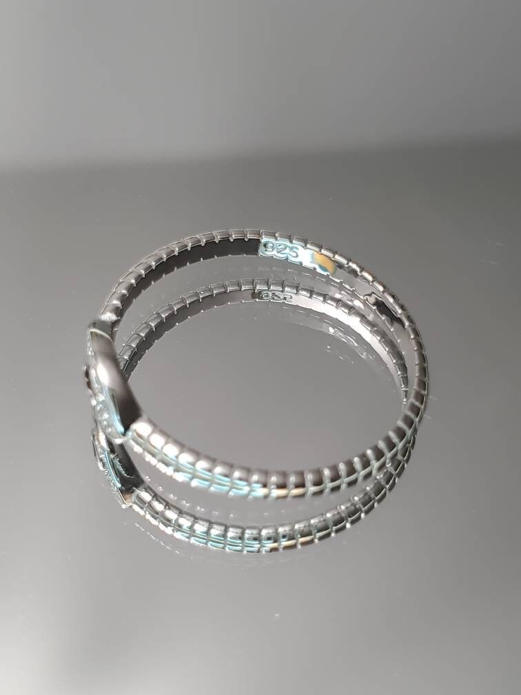 Garnet Eye Sterling Silver Women Ring