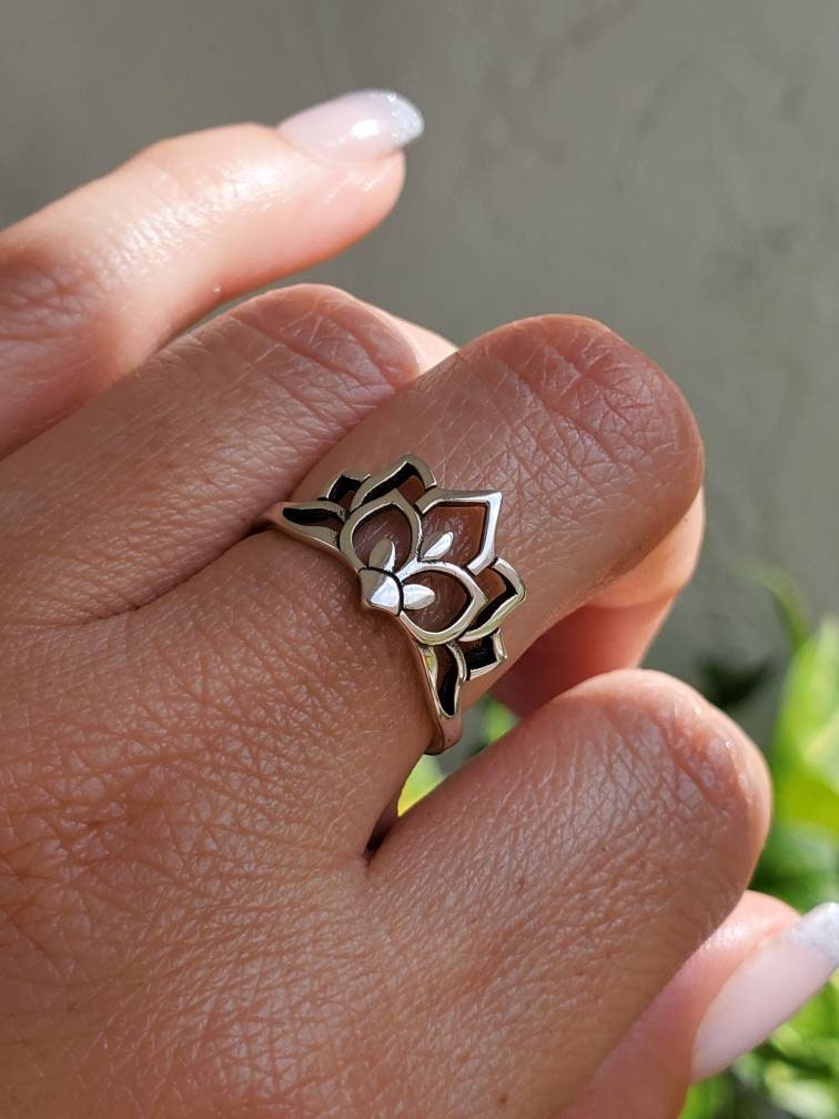 Mandala Crown 925 Sterling Silver Women Ring