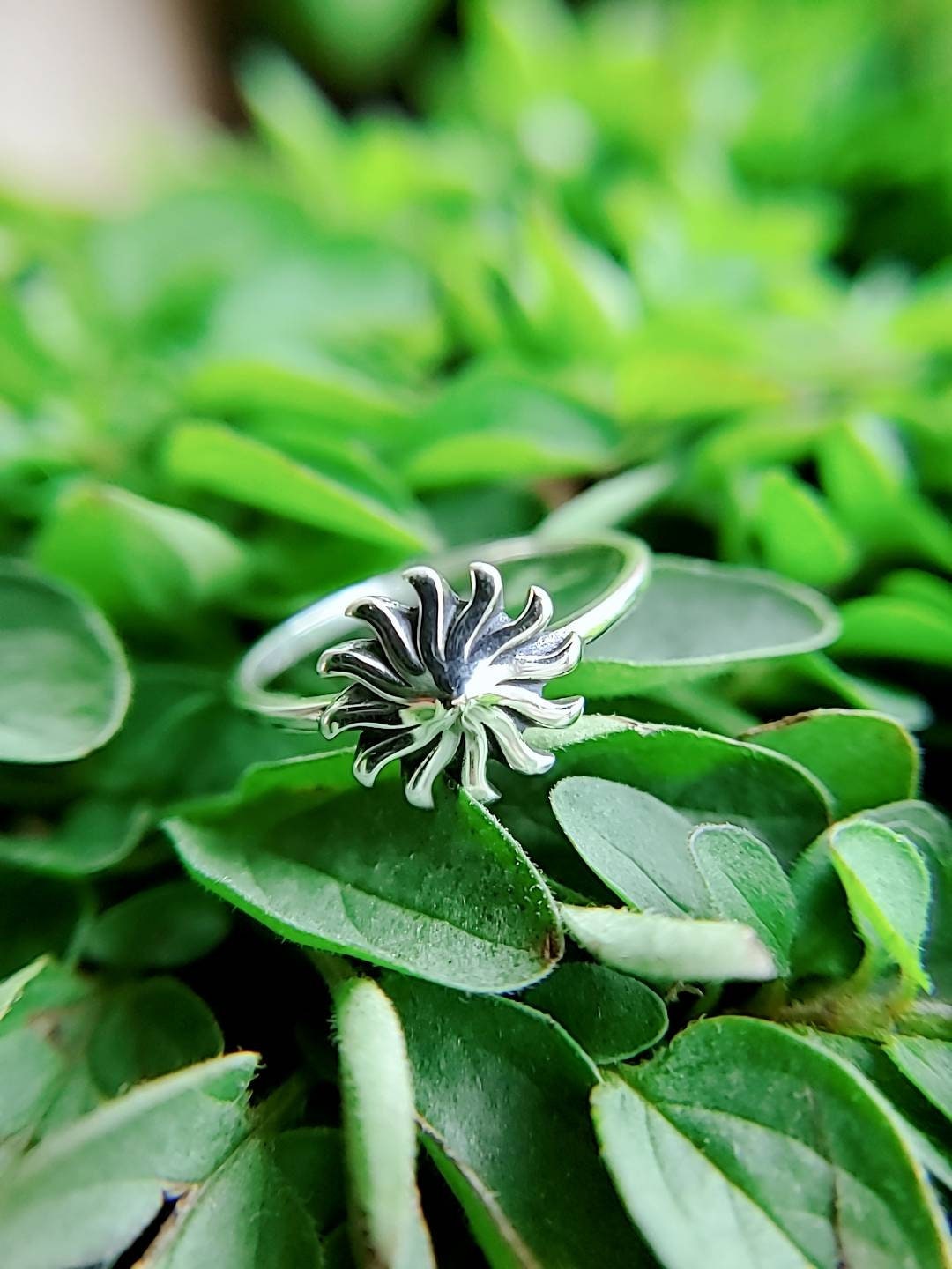 Sterling Silver Sun Ring, Women Sun Ring, Minimalist Simple Ring, 925 Silver, Women Ring, Sun rays Ring