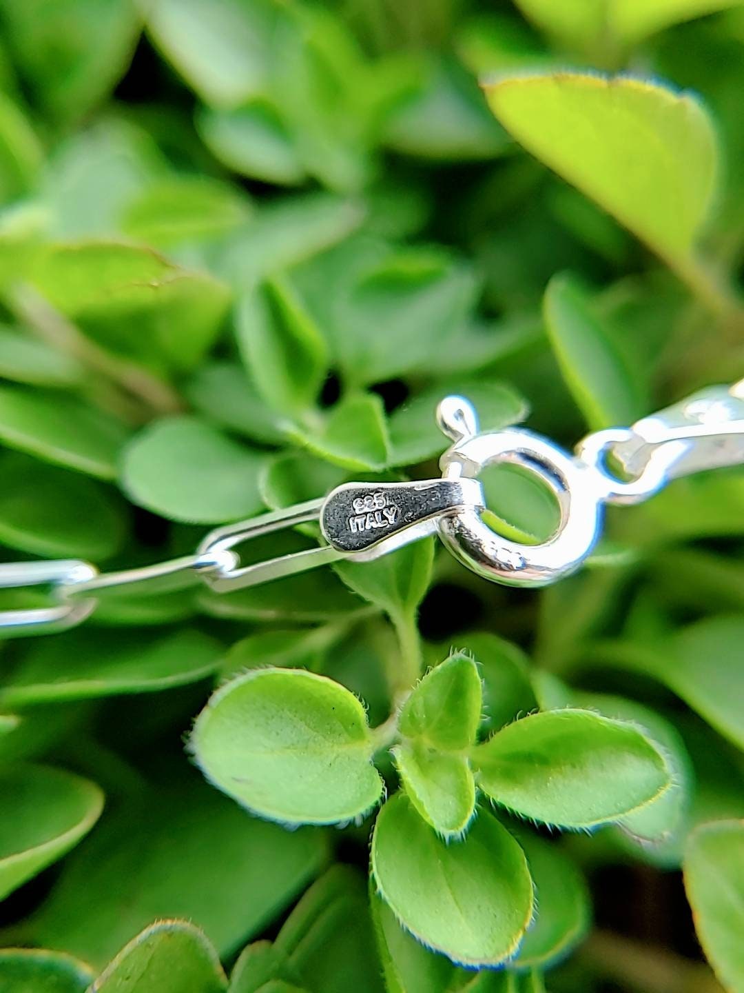 Sterling Silver Paper Clip Staple Chain, Staple Necklace, Layering Chain, Anklet Chain, 925 Italian Silver, 7" 16" 18" 20" 22" 24" Length