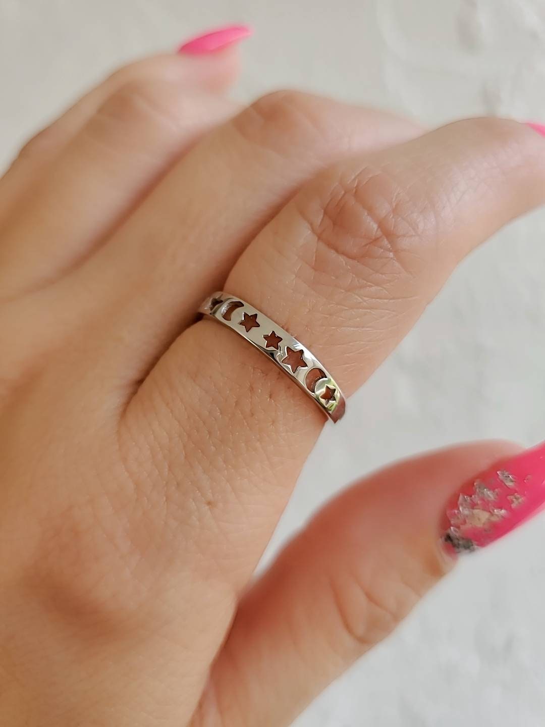 Moon Star Celestial Ring