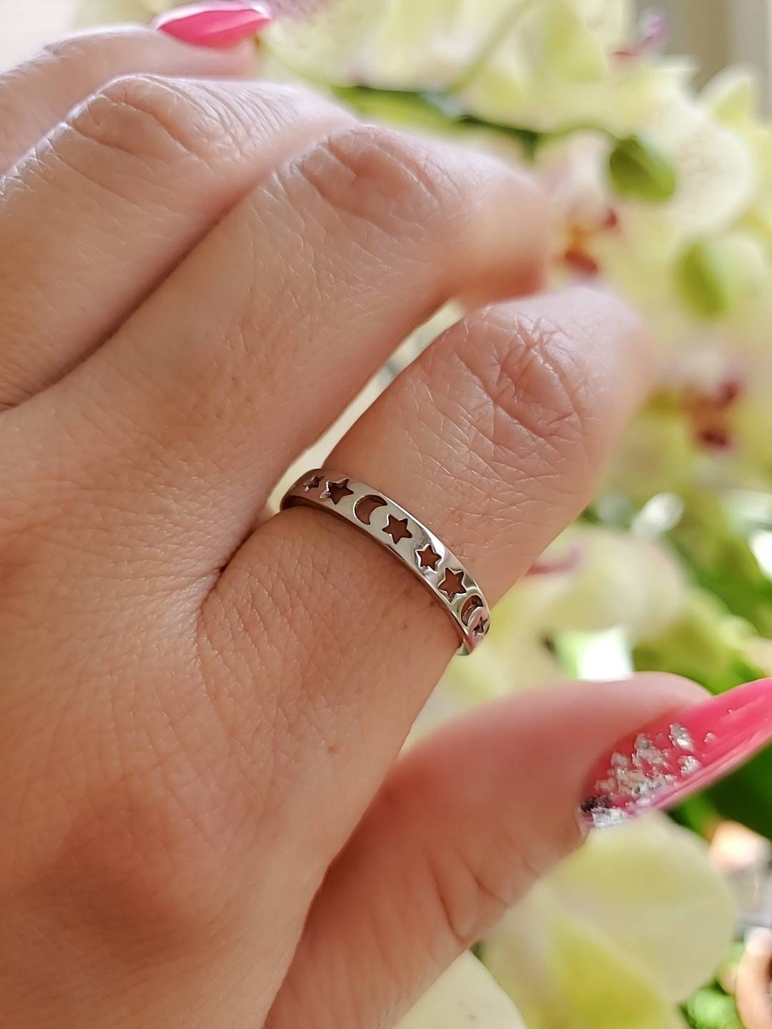 Moon Star Celestial Ring