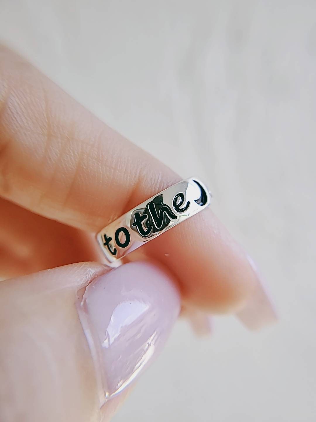 I Love You To The Moon and Back Ring