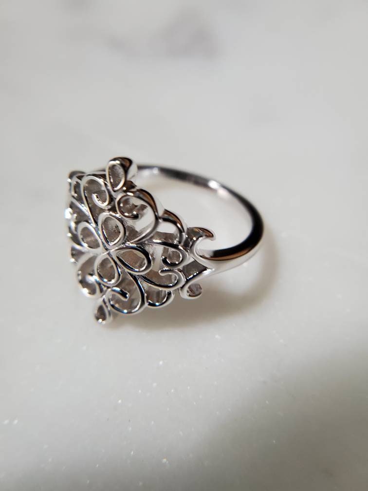 Filigree Sterling Silver Women Ring
