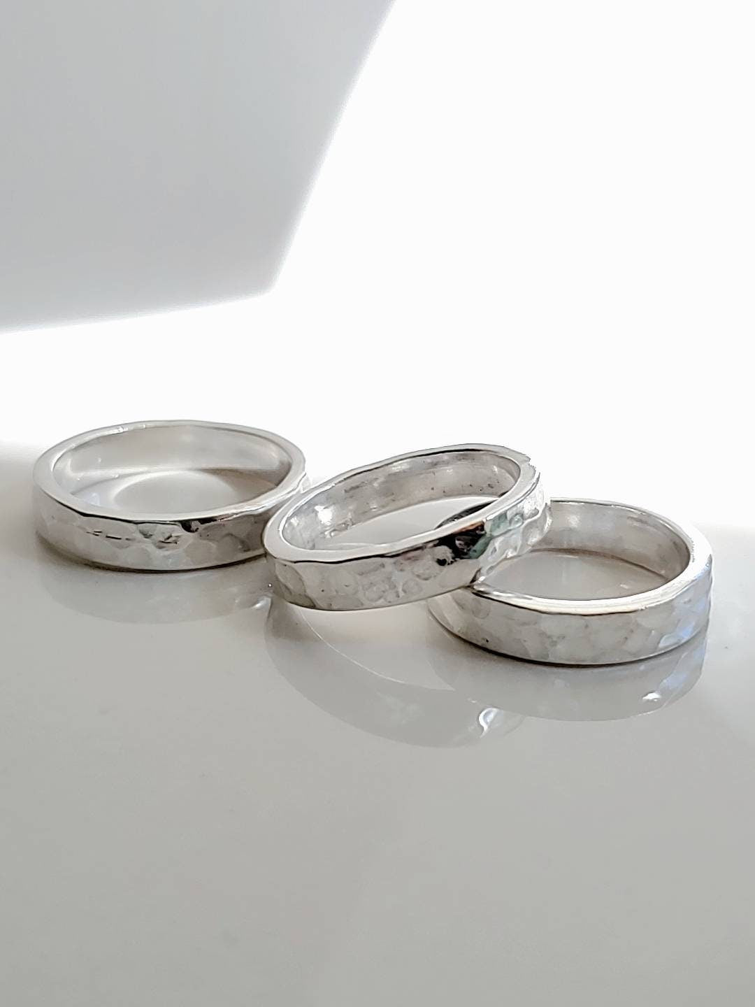 Hammered Sterling Silver Women Ring