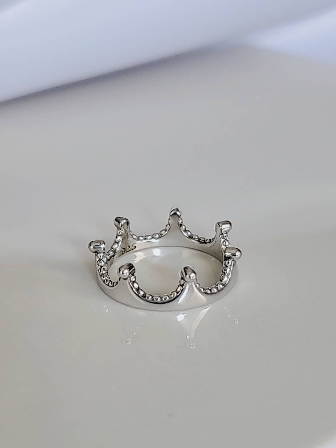 Crown Ring Sterling Silver Women Ring