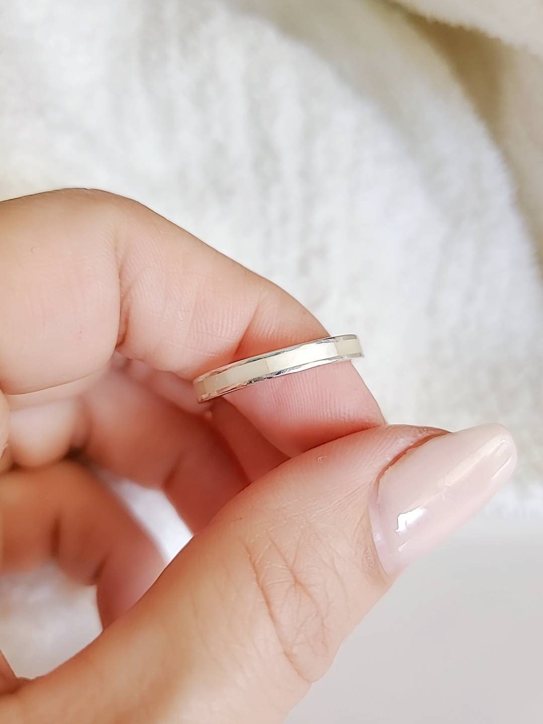 Mother of Pearl Band Mother of Pearl Ring