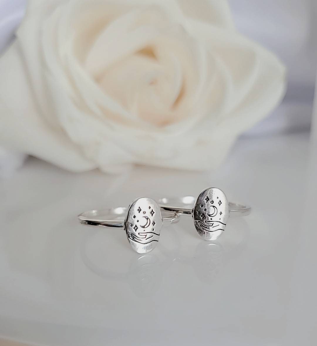 Celestial Hand Sterling Silver Ring