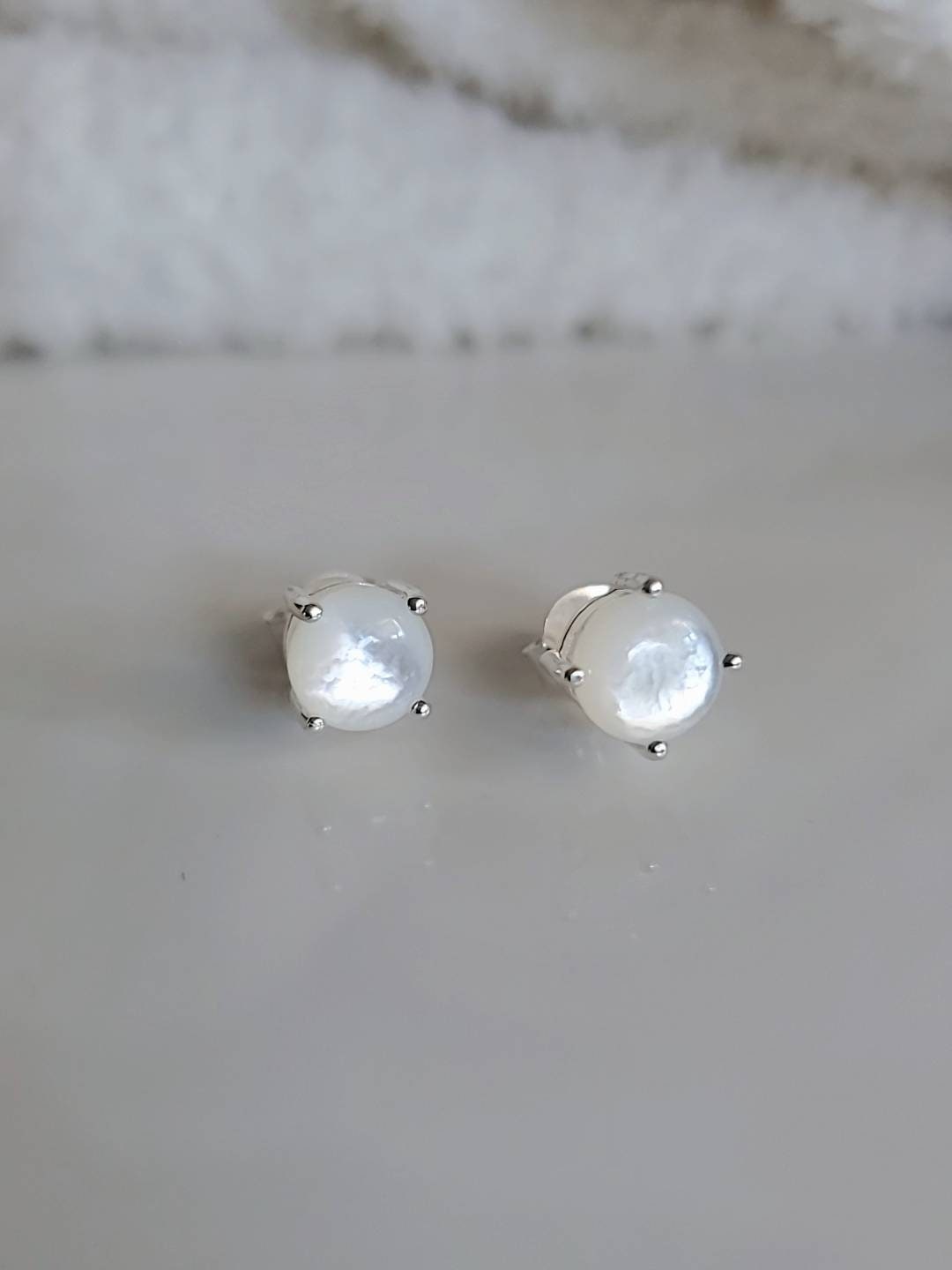 Mother of Pearl Studs Earrings