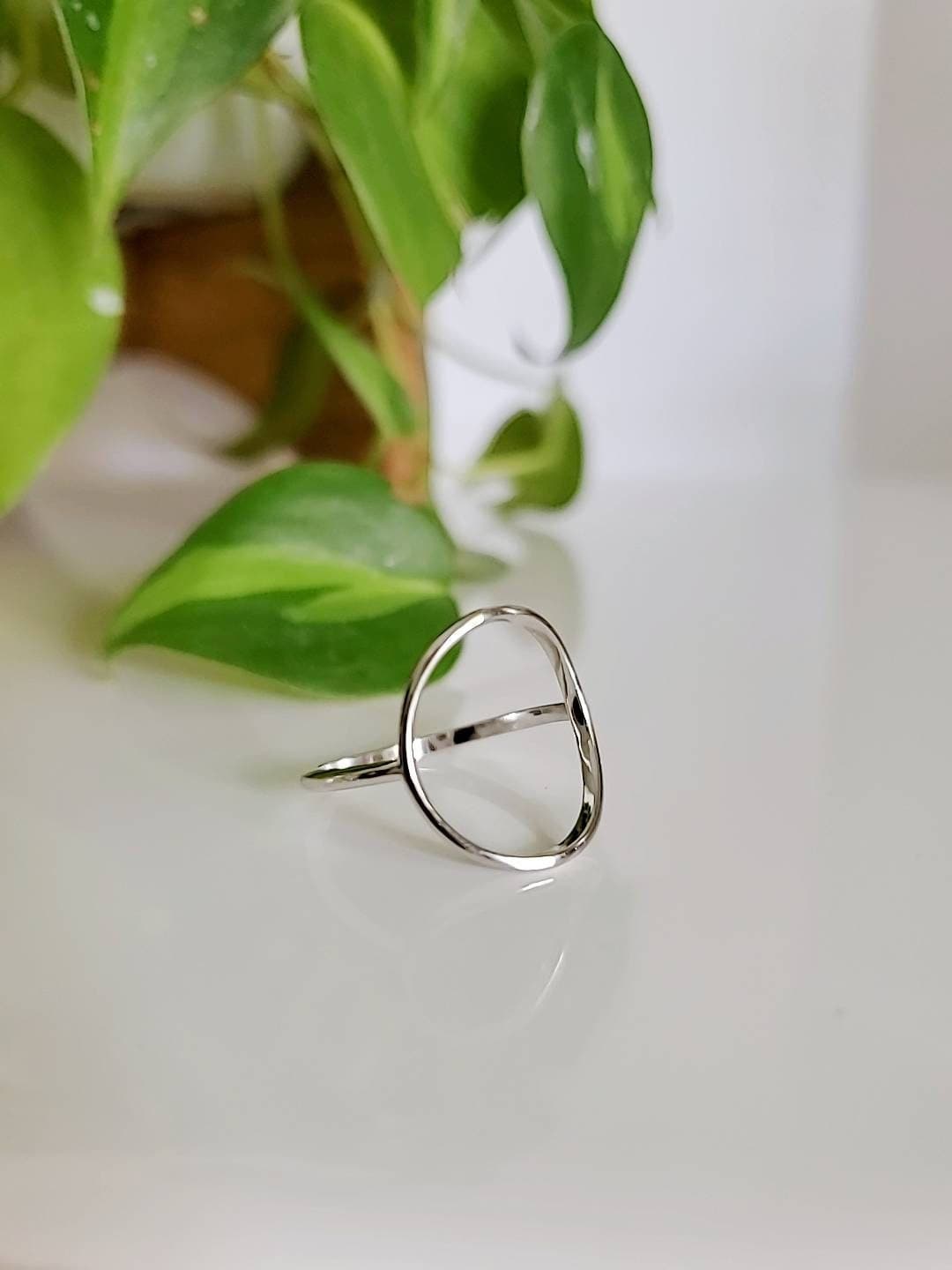 Circle Ring Halo Ring