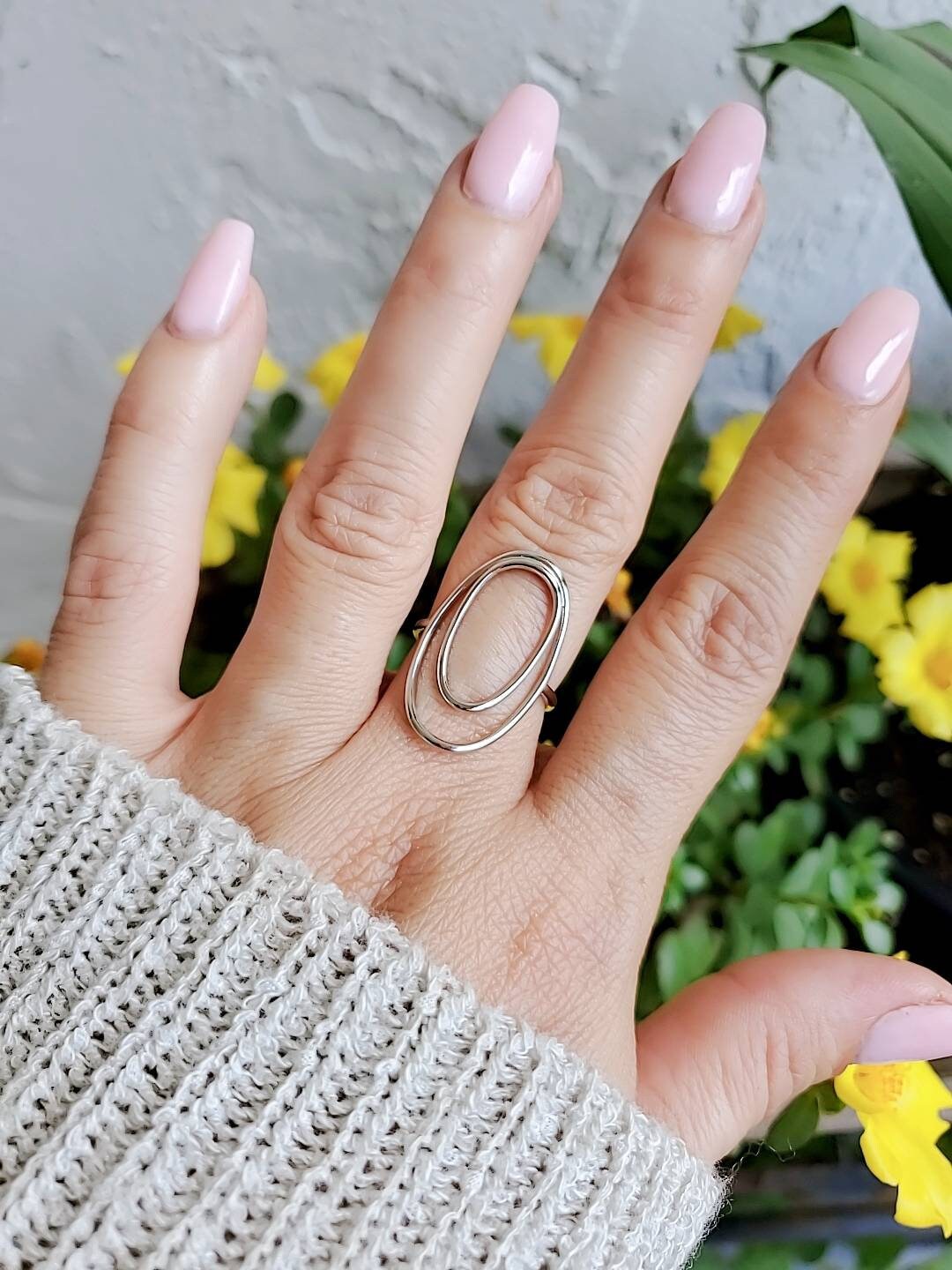 Halo Sterling Silver Women Ring
