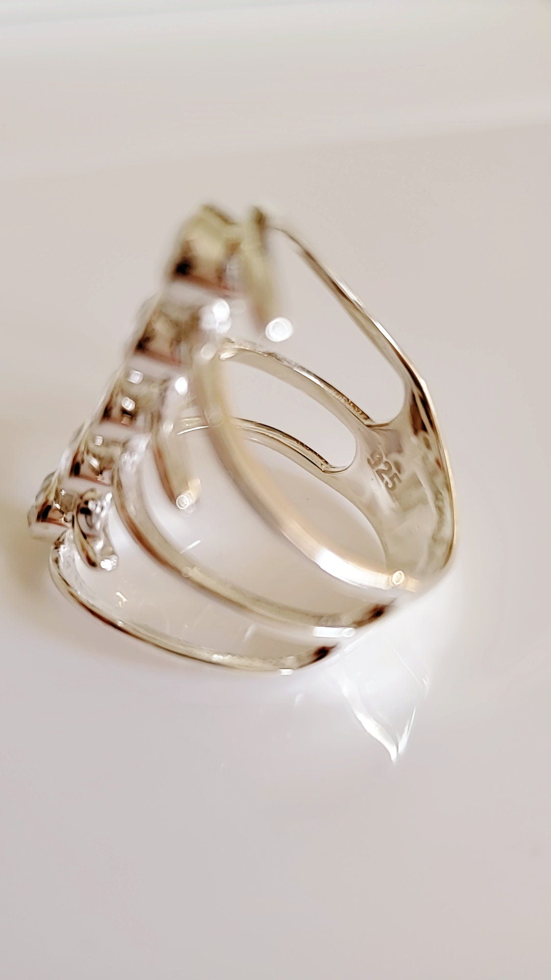 Multi Sterling Silver Moonstone Ring