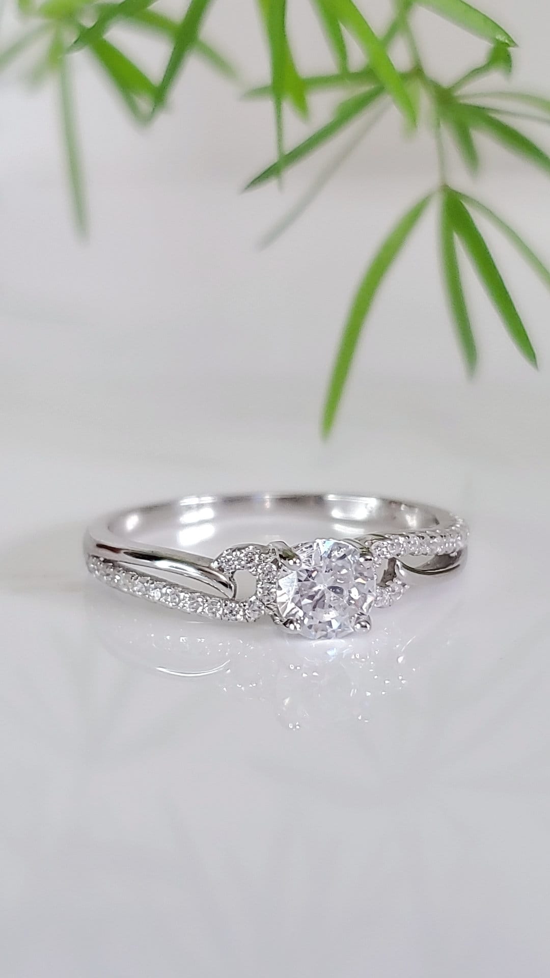 Sterling Silver Engagement Ring