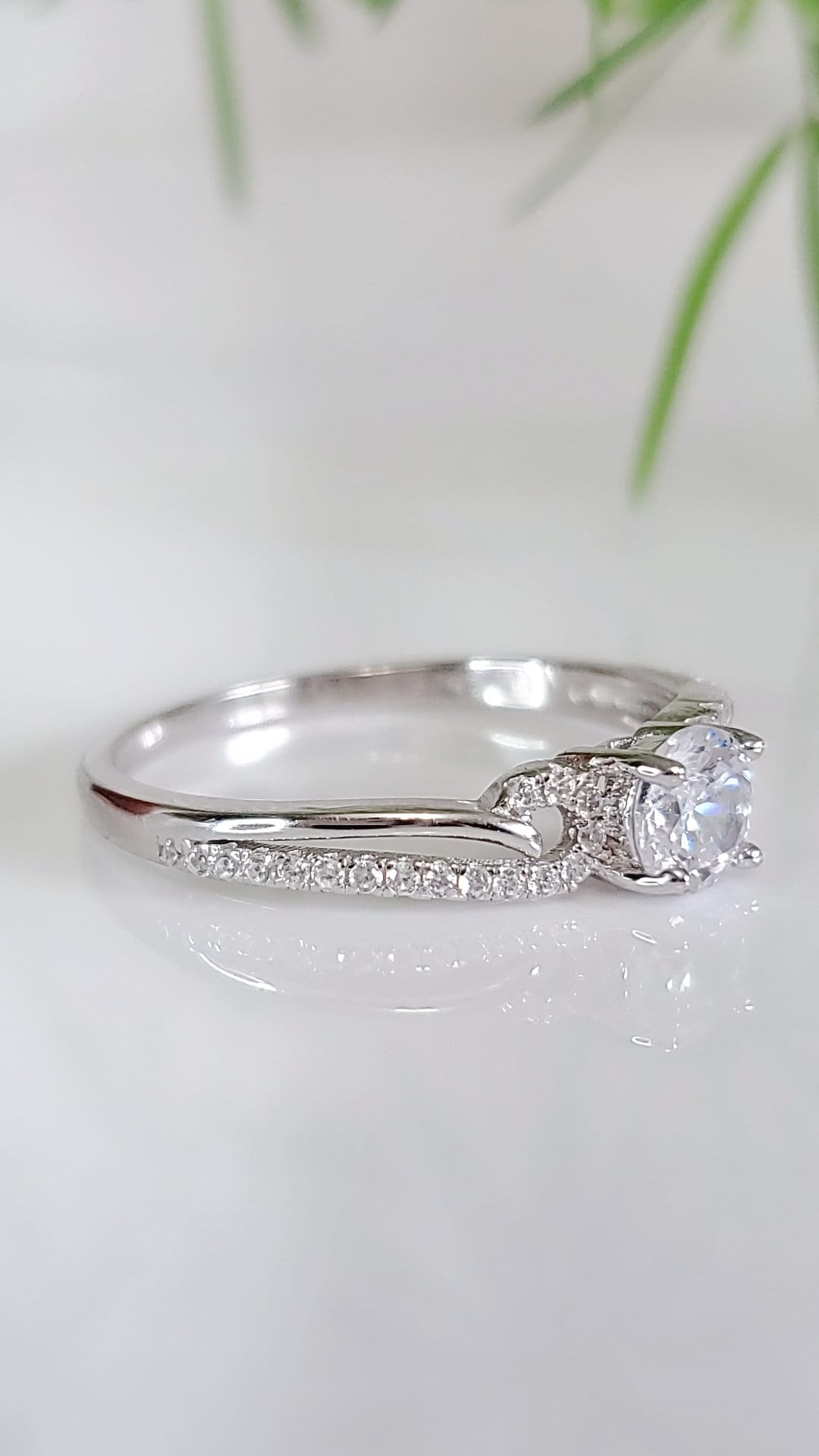 Sterling Silver Engagement Ring