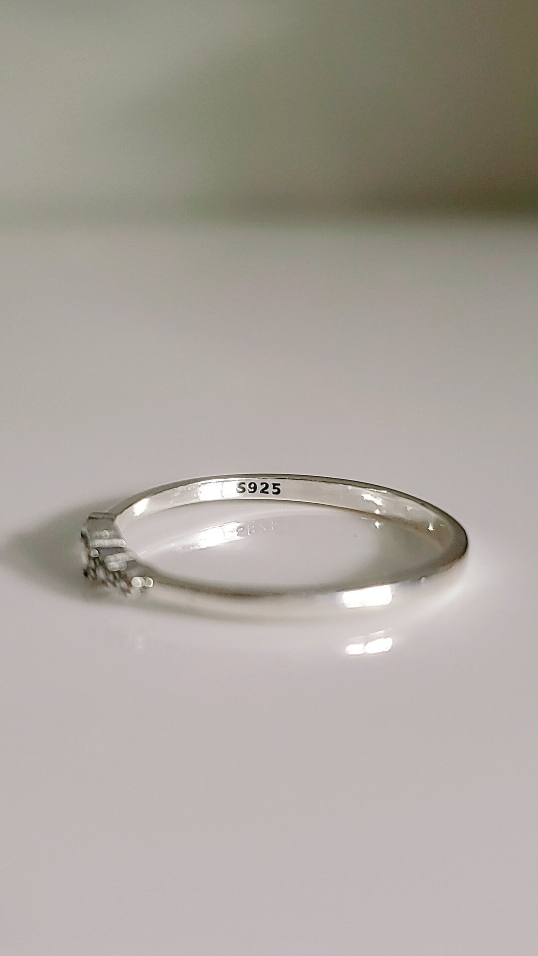 Sterling Silver Dainty Bali Ring, Thin Band, 925 Minimalist Ring, Women's Simple Ring, 925 Stamped, Stack Ring,